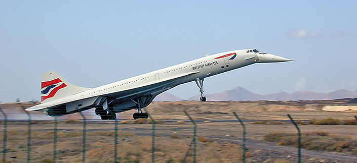 Aterrizaje de Concorde en Lanzarote, 1999